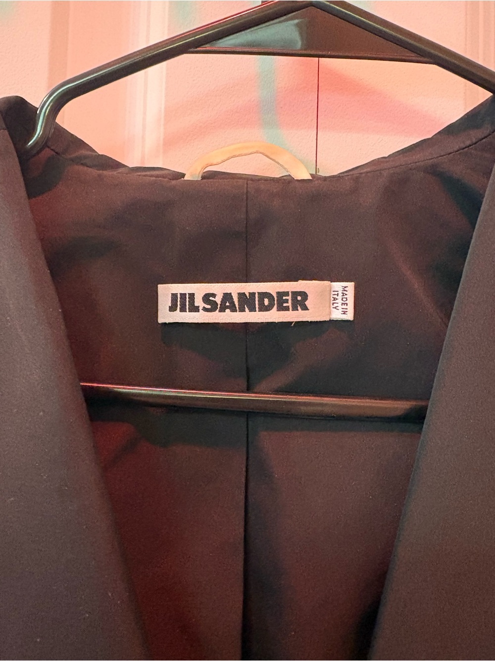 Jil Sander Black Single-Breasted Trench Coat - Picture 3 of 4
